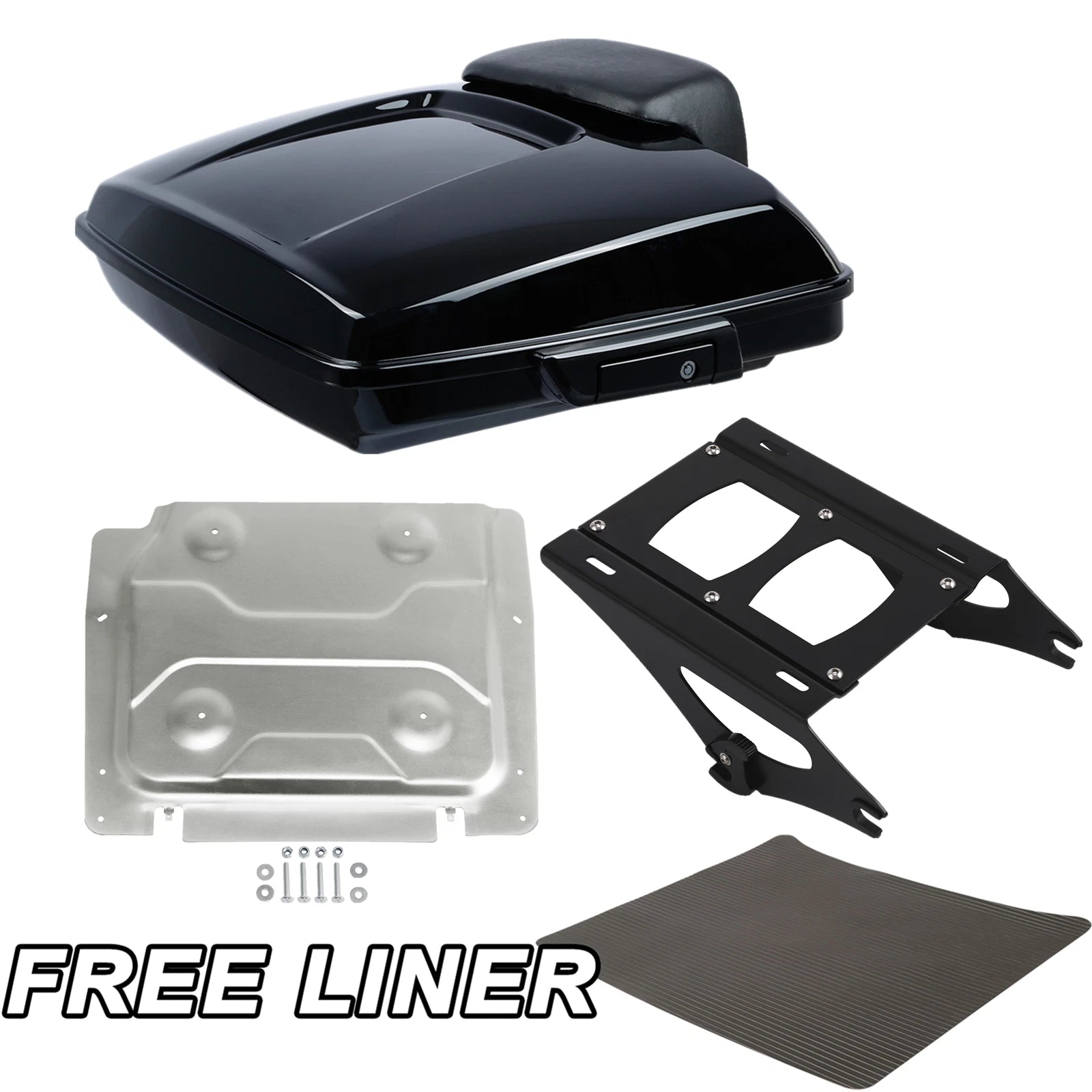 Trunk Pad Mount Rack Base Plate for Harley Road Glide (2014–2026)