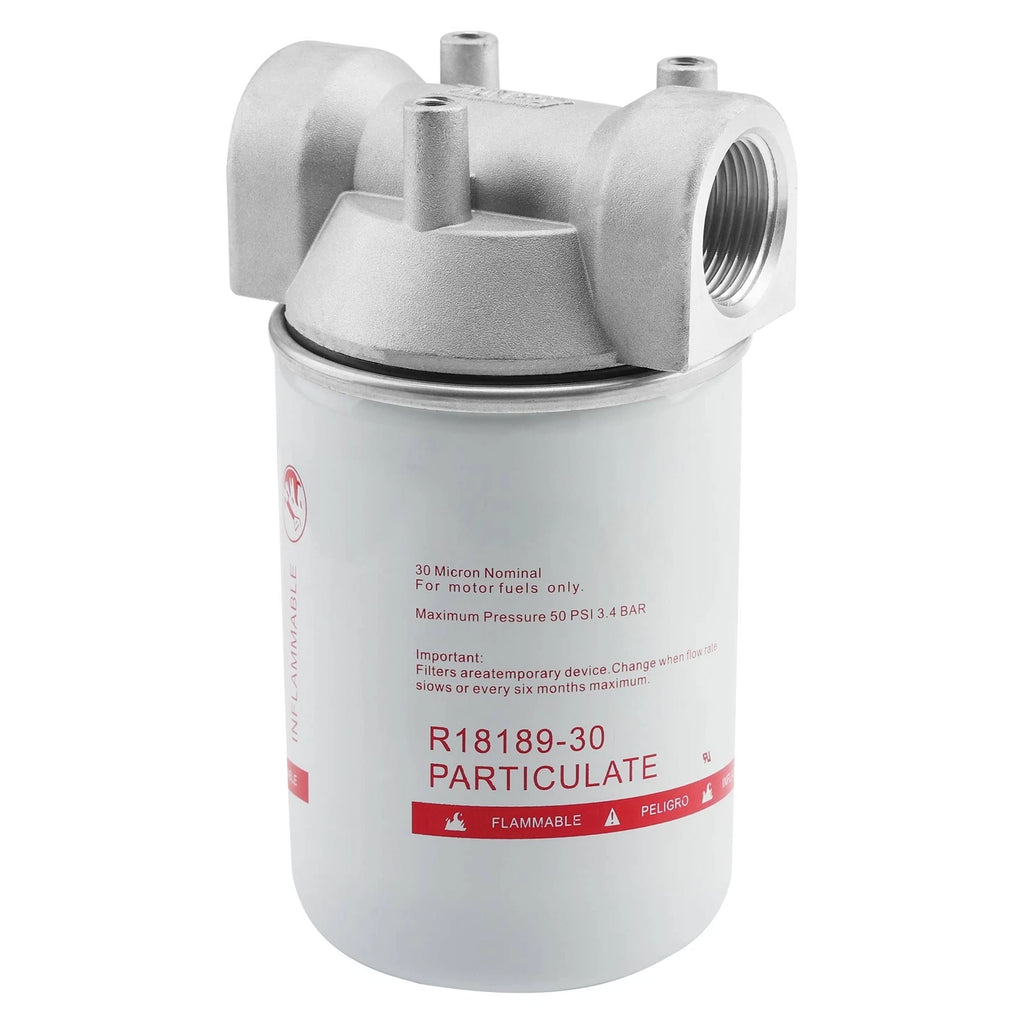 Fuel Transfer Tank Pump Filter Kit for (1" NPT, 30 Micron)