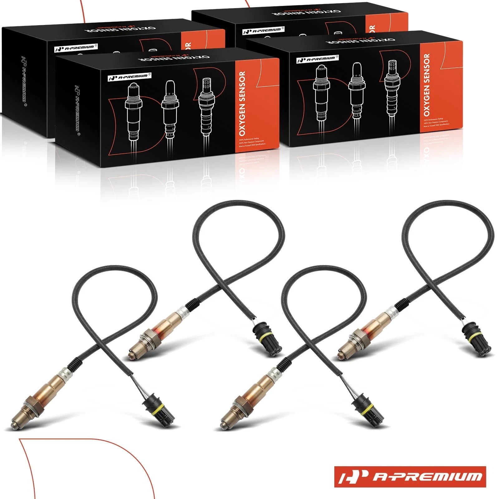 Set of 4 O2 Oxygen Sensors for Mercedes-Benz E320 E500 (1995–2002)