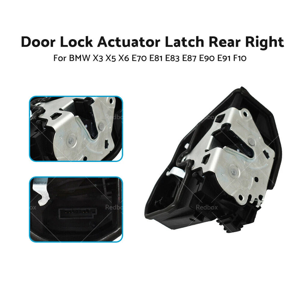 Rear Right Door Lock Actuator Latch for BMW X3 X5 X6 (E70 E83 E87 E90)