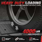 Curb Ramp 1PC 38.6"L x 15"W x 5.9"H 4000lbs Capacity for Households Warehouses