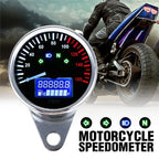 12V Universal Motorcycle Digital LCD Speed Gauge Tachometer 0-160KM/H