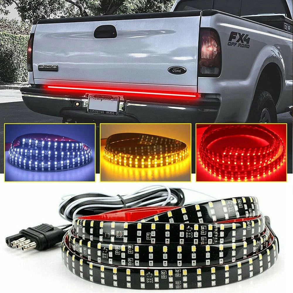 48" 3 Row LED Strip Tailgate Light Bar for Truck