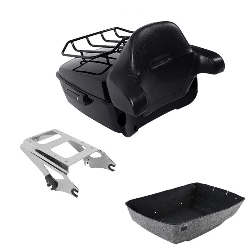 Trunk Backrest Pad Mounting Rack for Harley Electra Glide (2009–2013)
