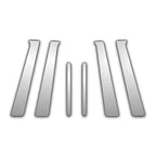 6Pc Chrome Pillar Post Covers For 05-12 Nissan Pathfinder - P5332