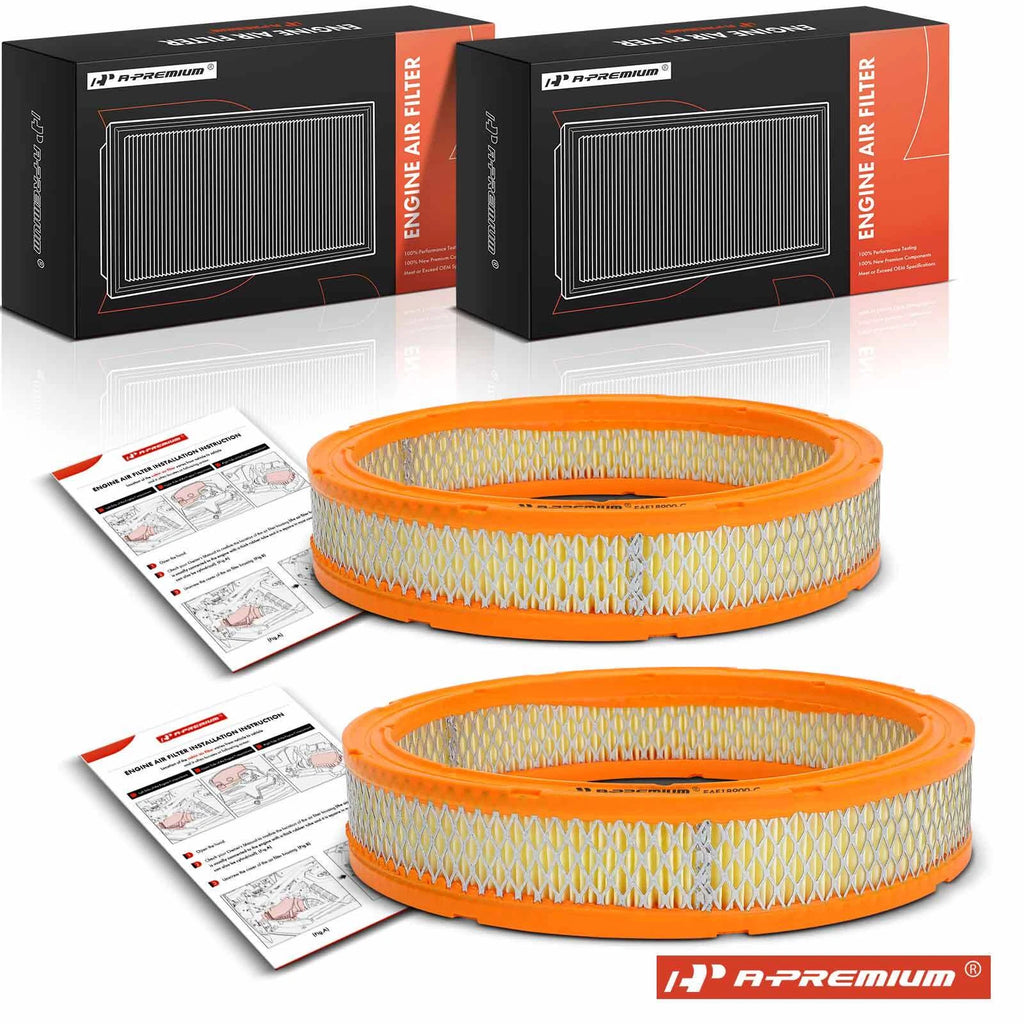 2X Engine Air Filter for Buick Regal (1975–1976) Jeep Gladiator (1966–1967)