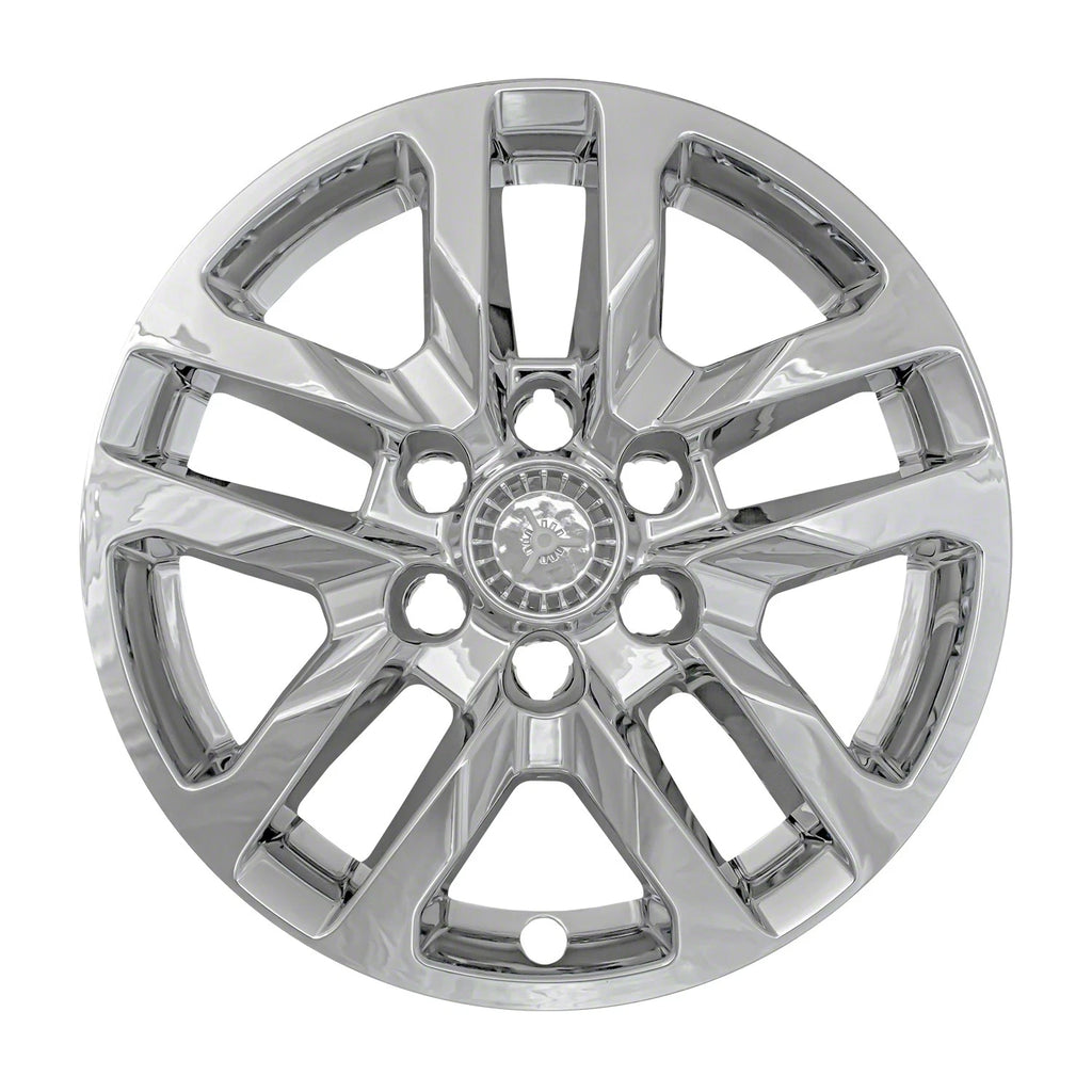 Wheel Skins Hub Caps Chrome 18 Inch for 2019–2021 Silverado 1500