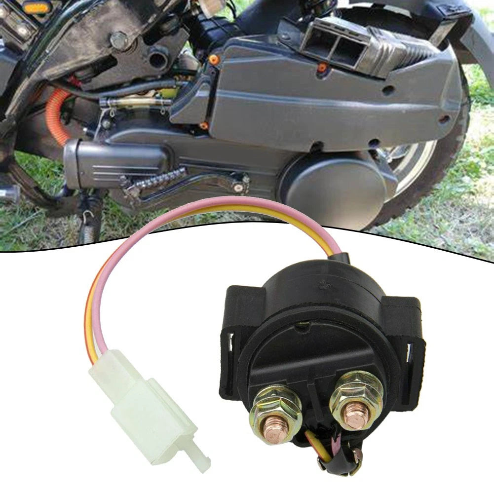 2 Pin Starter Relay Solenoid for GY6 ATV Go Kart Scooter Moped (N/A)