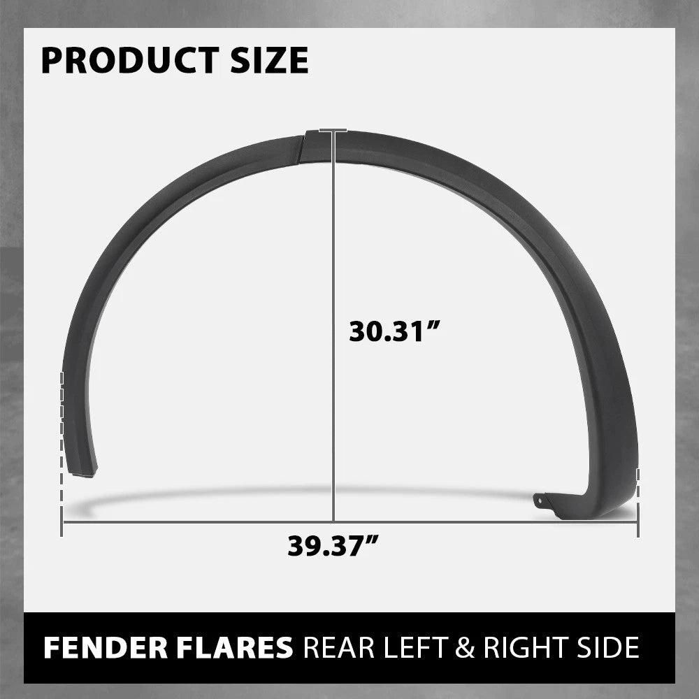 Set of 2 Rear Fender Flares for Tesla Model X (2016–2023)