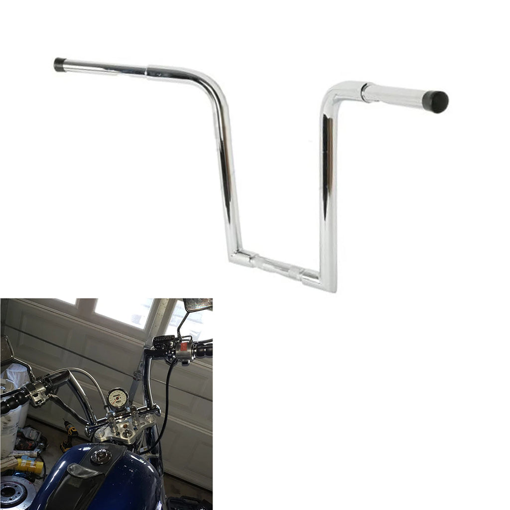 Chrome 16" Rise Ape Hanger Handlebar for Harley FLST FXST Sportster