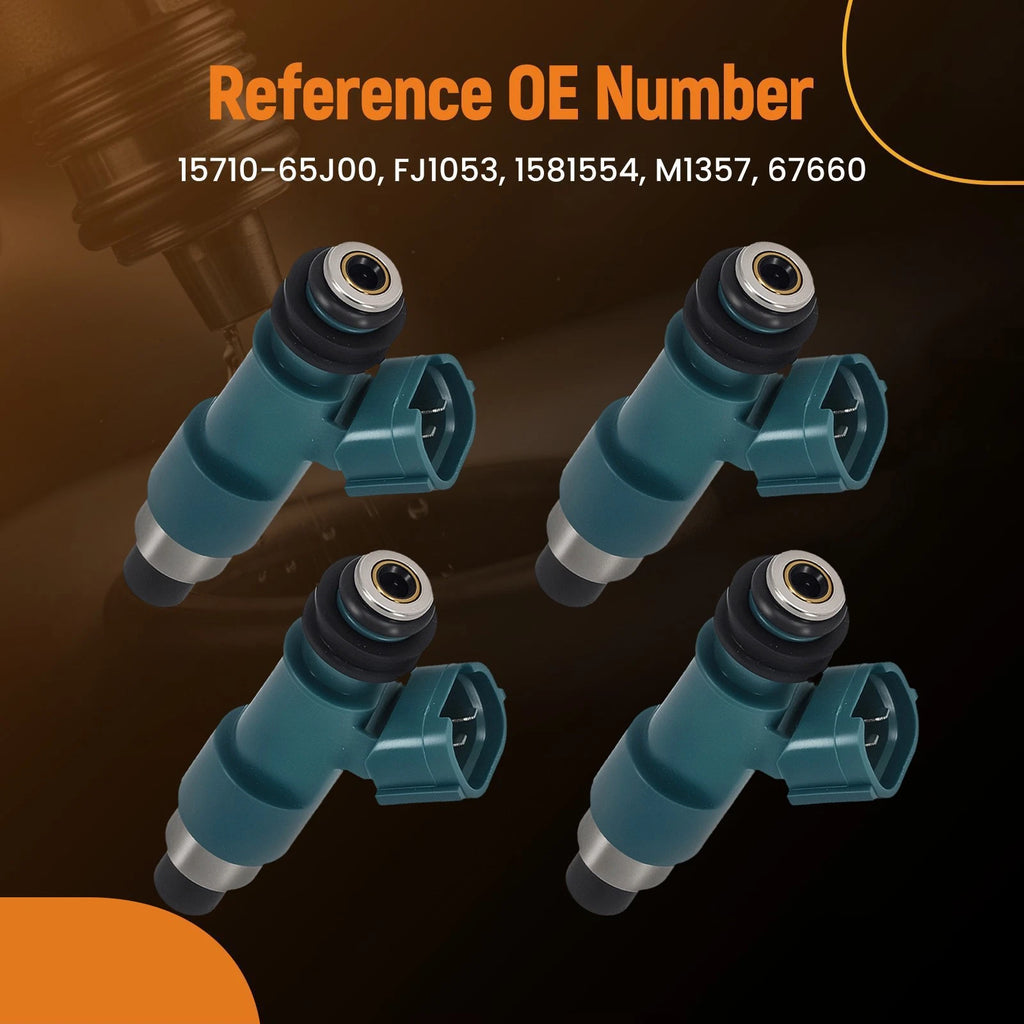 4x Fuel Injectors for Suzuki SX4 2.0L (2007–2009) FJ1053 67660
