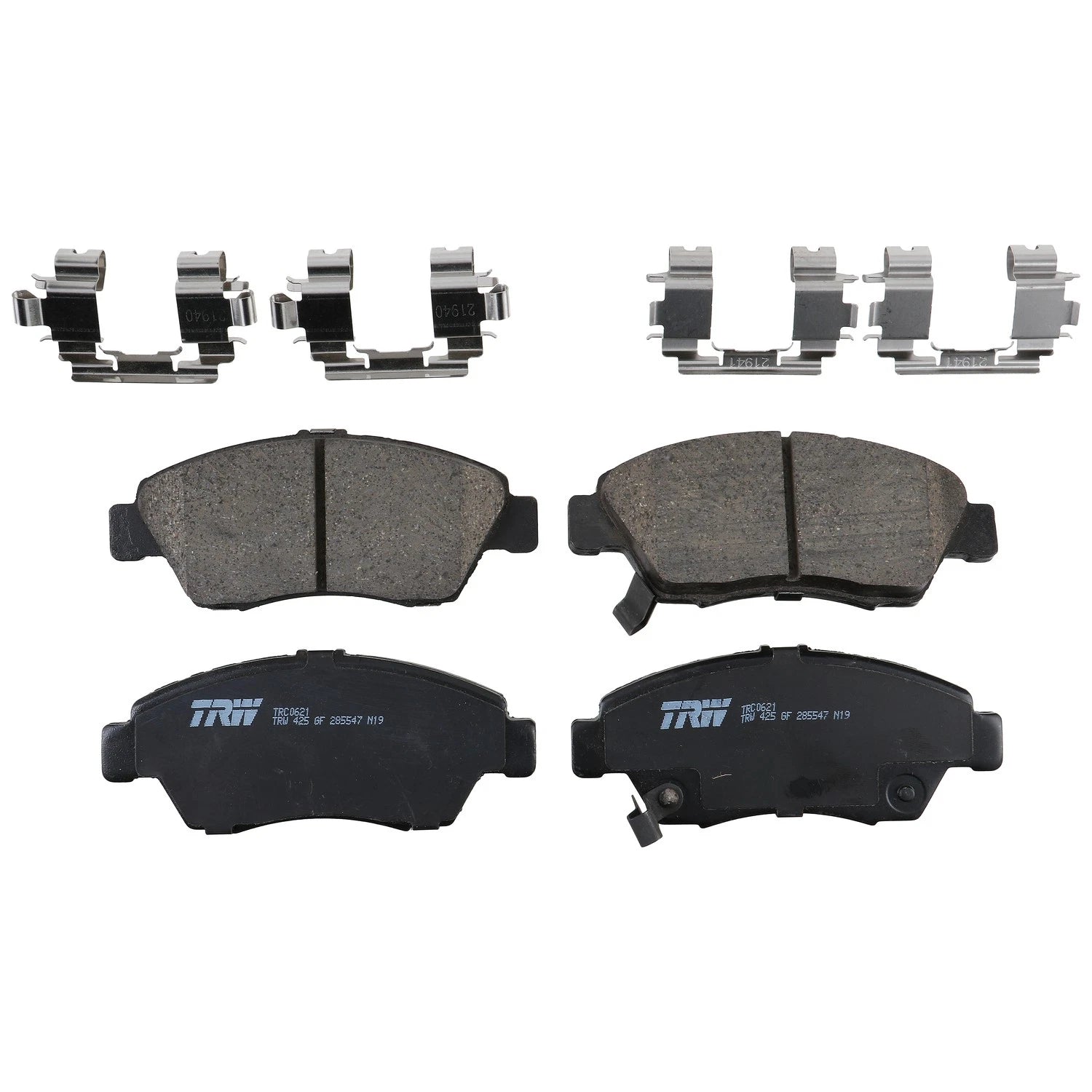 Set of 4 Front Disc Brake Pads for Honda Fit (2007–2008) Ceramic