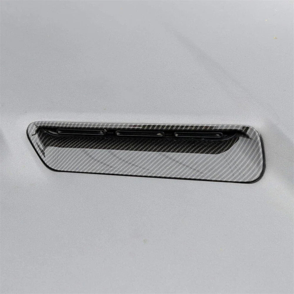 Carbon Fiber Engine Hood Air Vent Cover Trim for Dodge Challenger (2015-2022)