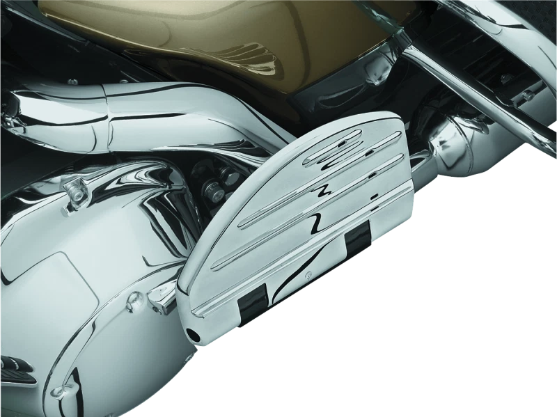 Kuryakyn ISO Passenger Floorboards Chrome for Harley Davidson FLHR (2008–2009)