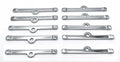 Valve Cover Hold Down Spreader Bars Chrome Steel for Set Ford (1949–1954)