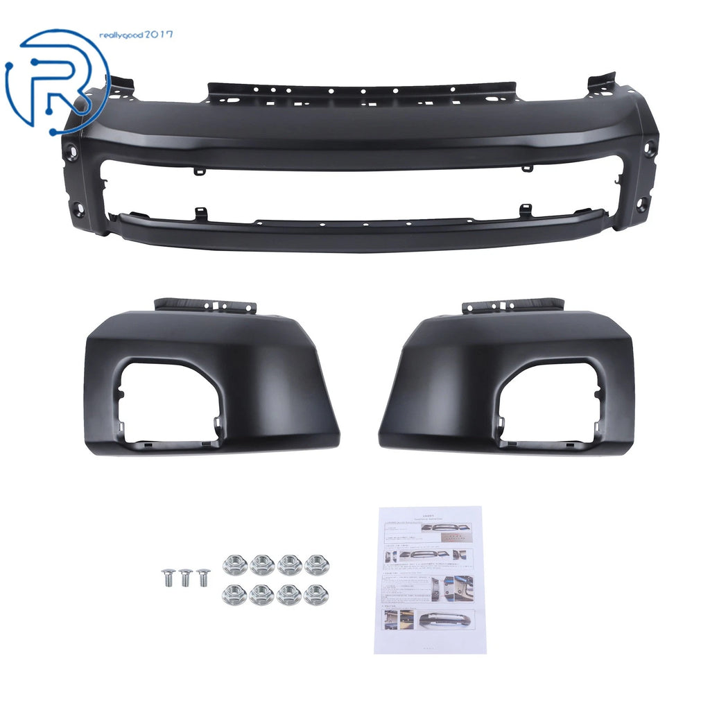 Split Black Front Bumper for Ford F-250/350 Super Duty (2020-2022)