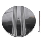 14" Half Finned Aluminum Air Cleaner for Universal Applications (Polished)