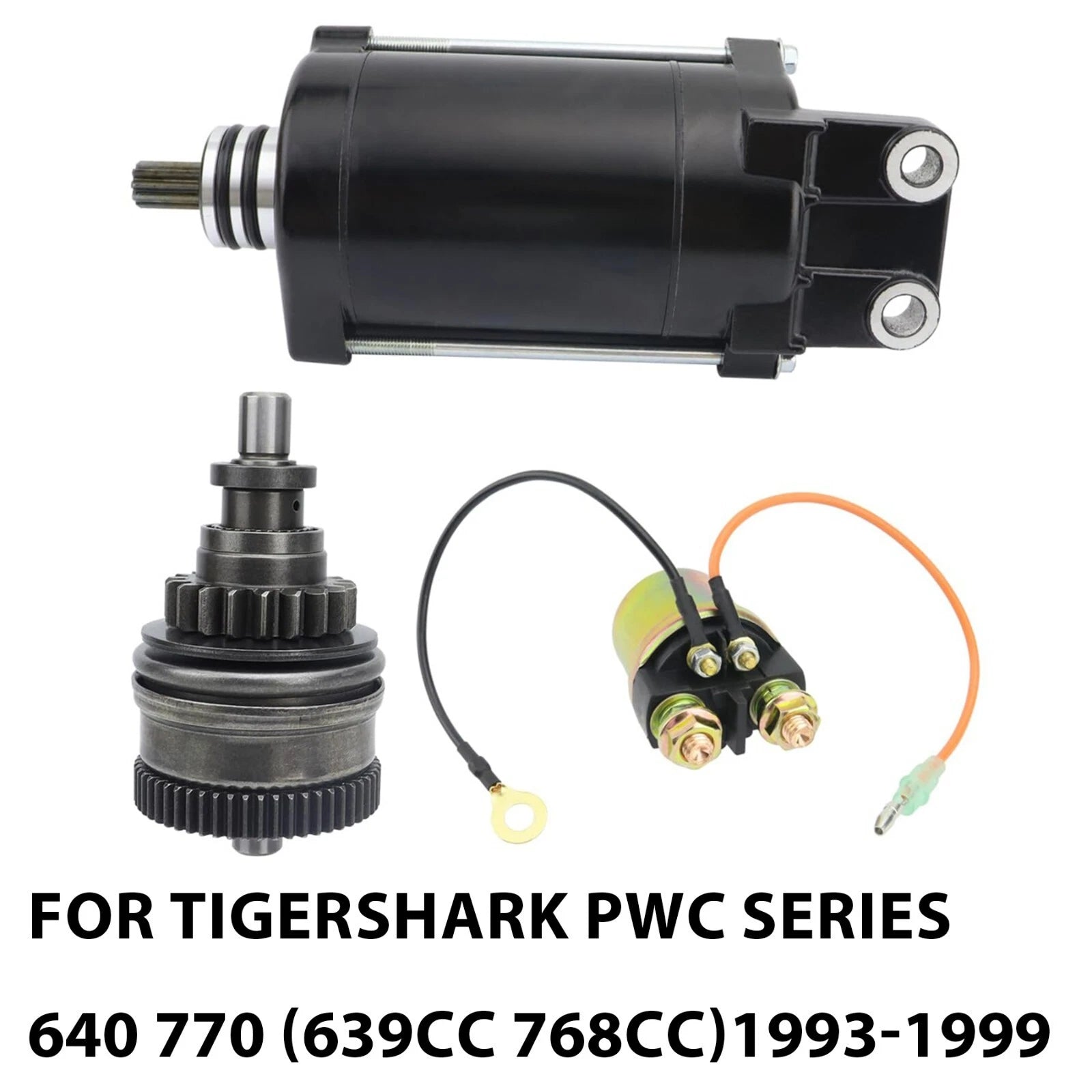 Starter for Arctic Cat Tigershark 640 (1993) W/Bendix & Relay