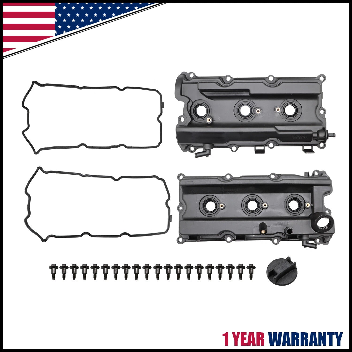 Valve Cover with Gasket & Bolts for Nissan Frontier Pathfinder Xterra (2005–2019)