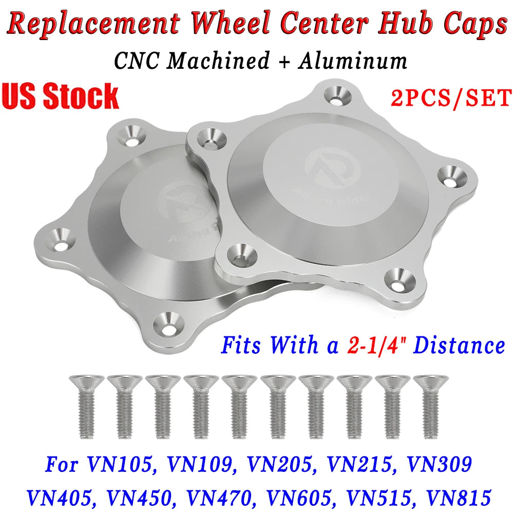 Set of 4 Wheel Center Hub Caps for VN515 (2-1/4" Low Profile)