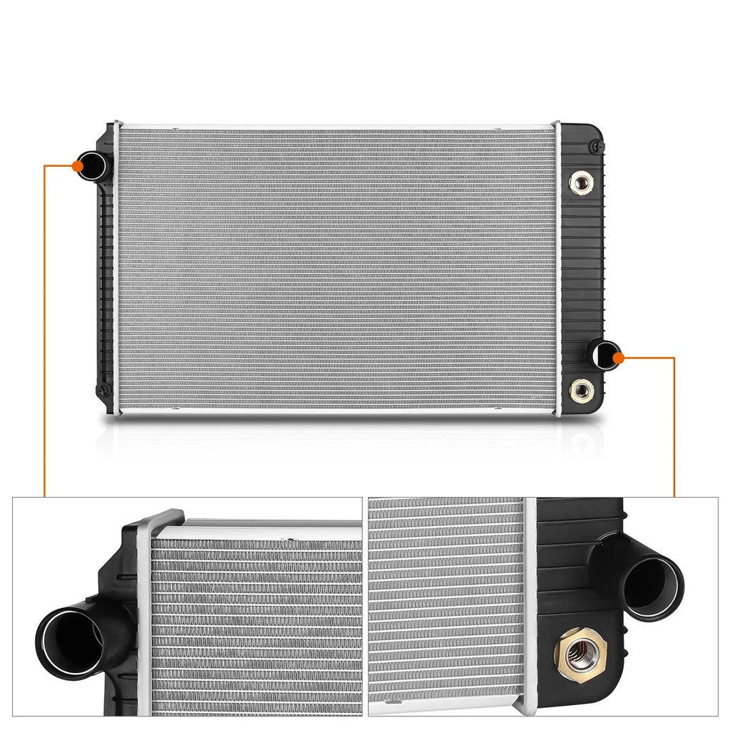 2-Row Lightweight Cooling Radiator for International 7300 7400 7500 7600 (2002–2007)