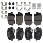 Front & Rear Brake Pads Kit for Hyundai Santa Fe (2010–2012) D1432 D1284