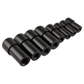 Set of 8 Tap Socket Set 70500 for Threading 1/8"-3/4" Ratchet T-Handle