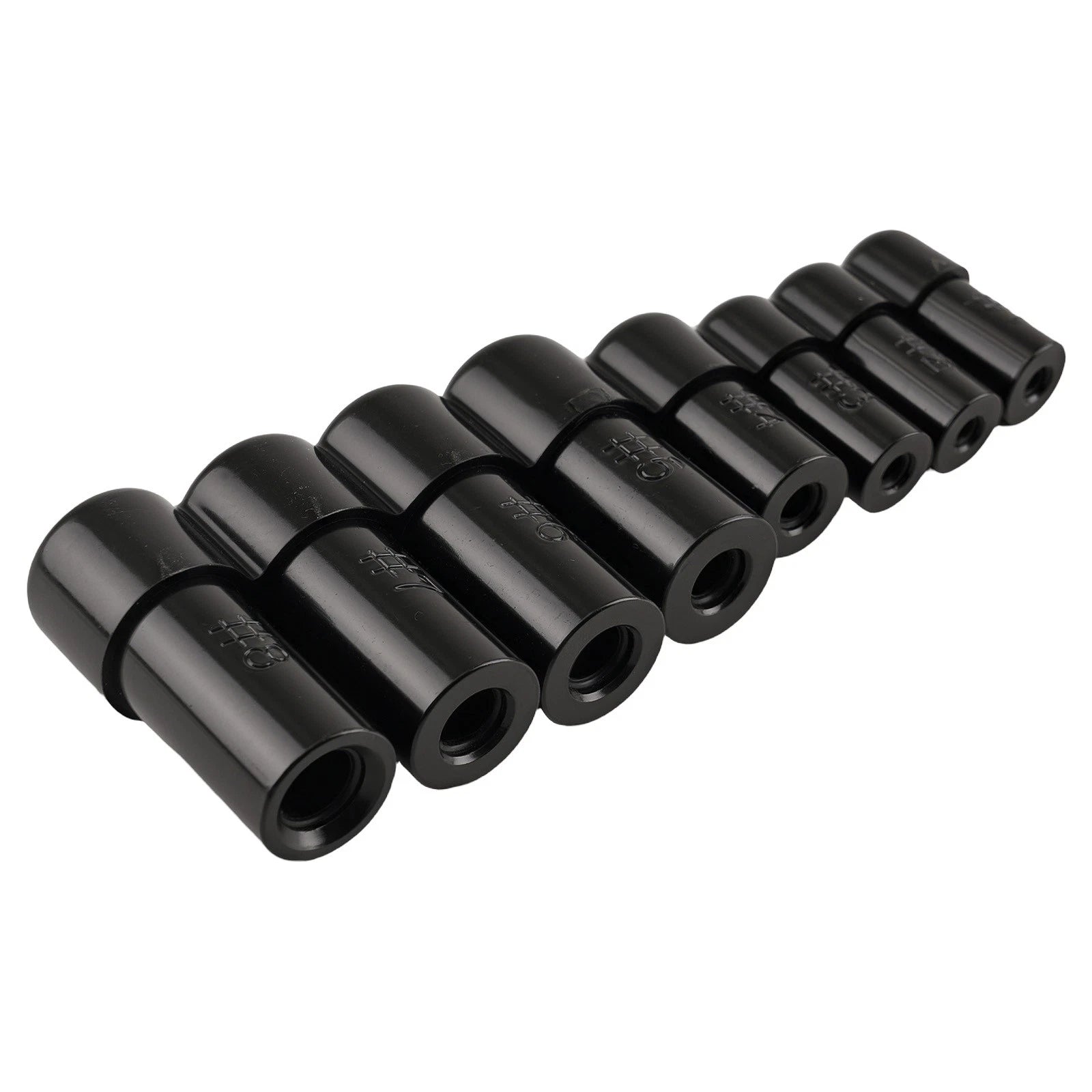 Set of 8 Tap Socket Set 70500 for Threading 1/8"-3/4" Ratchet T-Handle