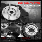 Front Passenger Right Loaded Wheel Bearing Knuckle for Fusion MKZ Milan (2003–2012)