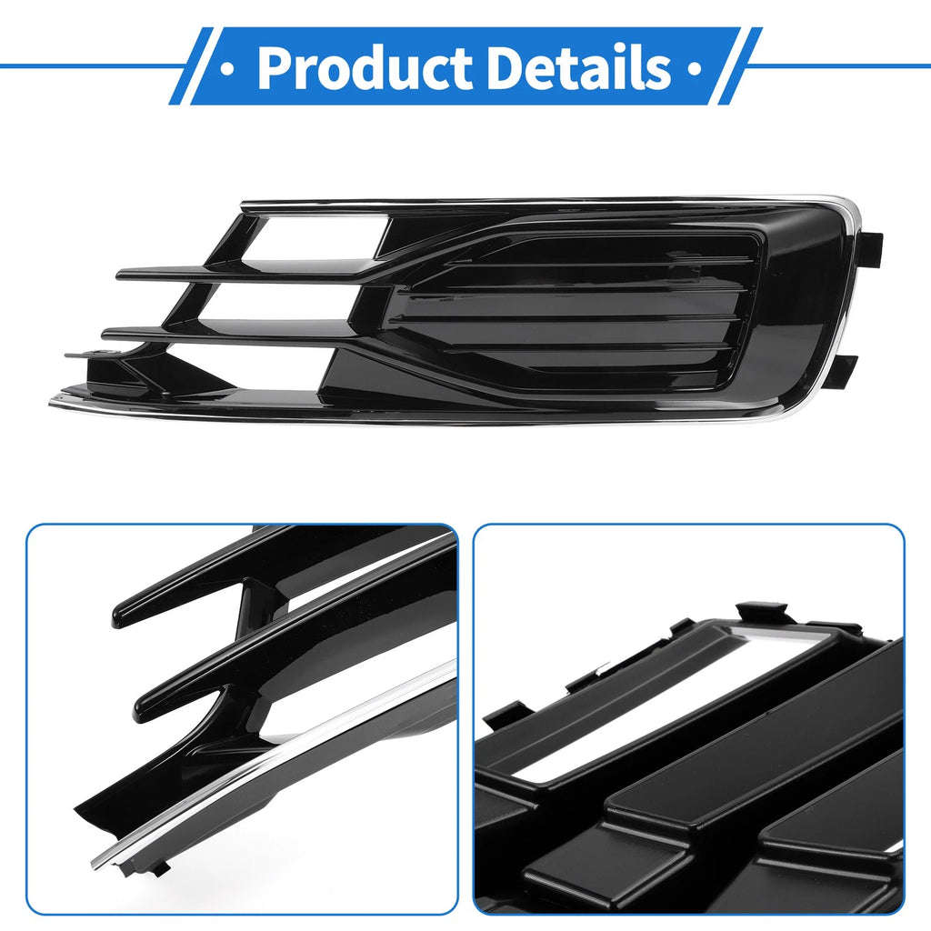 1pc Front Left Fog Light Grill for Audi A6 C7 (2014–2018) No. 4G0807681AD