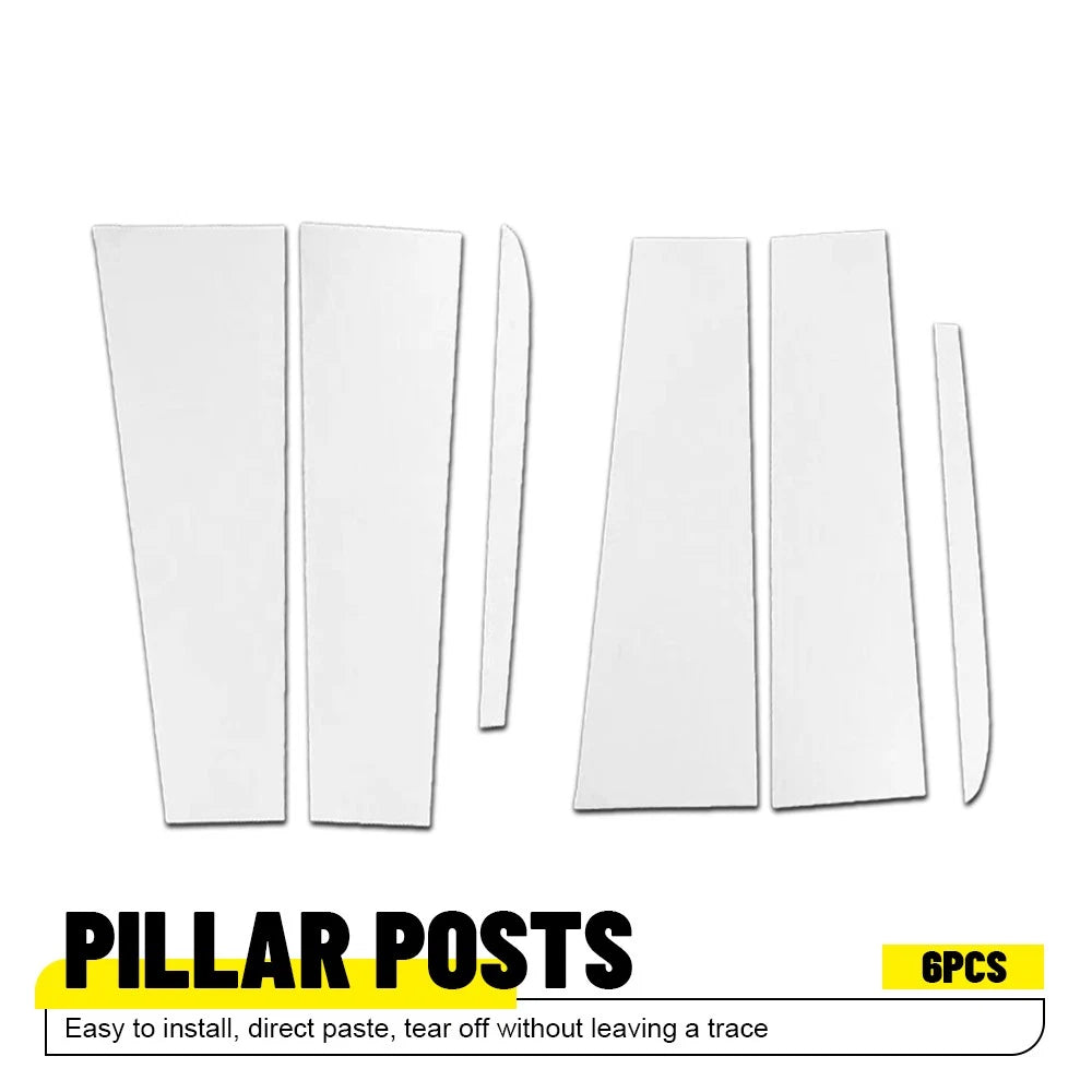 Stainless Steel Chrome Pillar Post Trim for Chevy Silverado GMC Sierra (2019–2025)