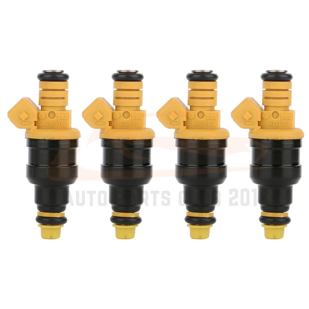 Set of 4 Fuel Injectors for Volvo 240 244 245 740 745 760 780 940 960 (1982–1998) 0280150762