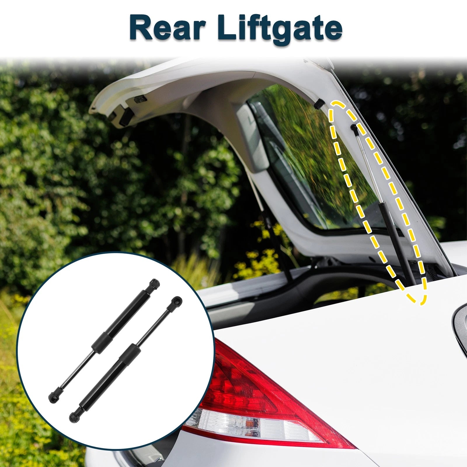 2X Tailgate Lift Supports Struts No. 84430ET00A for Nissan Sentra (2007–2012)