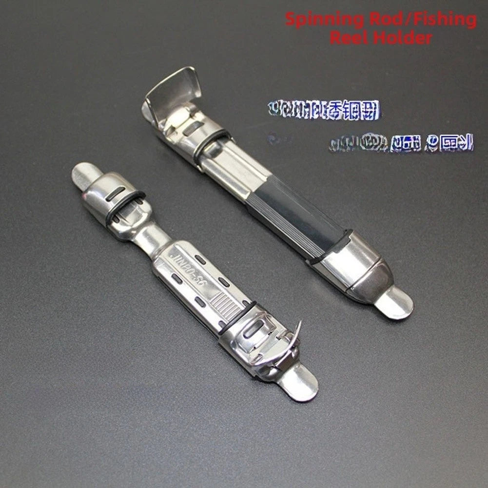 5PCS Stainless Steel Fishing Reel Seat Plate for Hand and Sea Rod