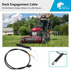 Deck Engagement Cable for MTD White Troy Bilt Mower (746-04173B)