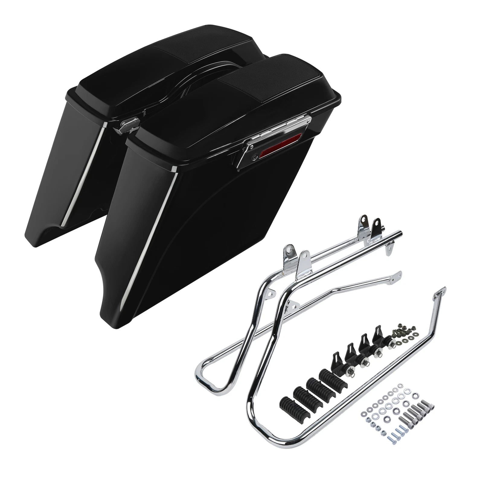 5" Stretched Saddlebags Speaker Lid Bracket for Harley Fatboy (1984–2017)