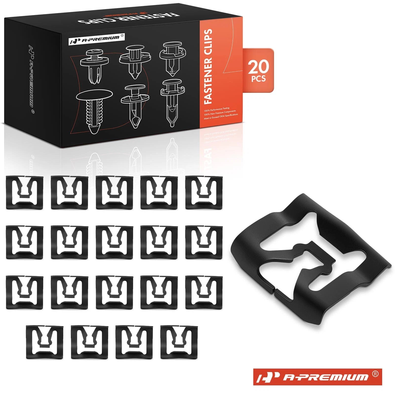 20Pcs Metal Windshield & Rear Window Trim Retainers for Ford 