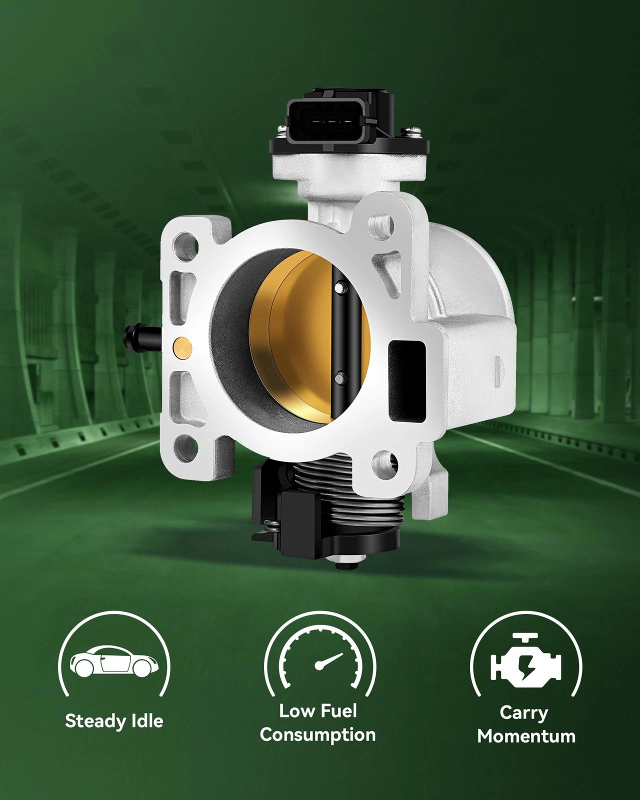 Throttle Body for Hyundai Accent, Kia Rio, Rio5, Dodge Attitude 1.6L (2006–2011)
