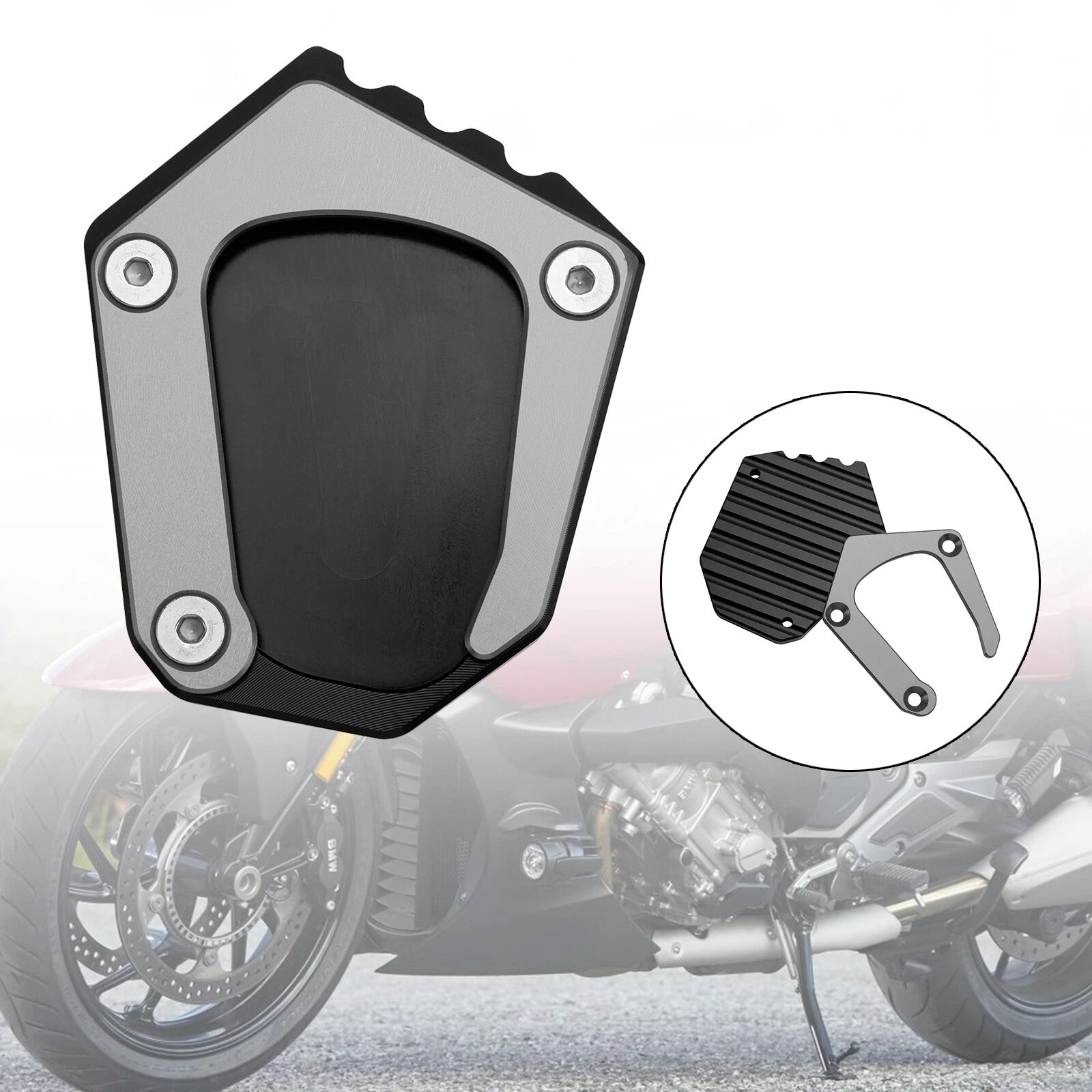 Kickstand Enlarger Plate Pad for BMW K1600 (2016–2022) T9