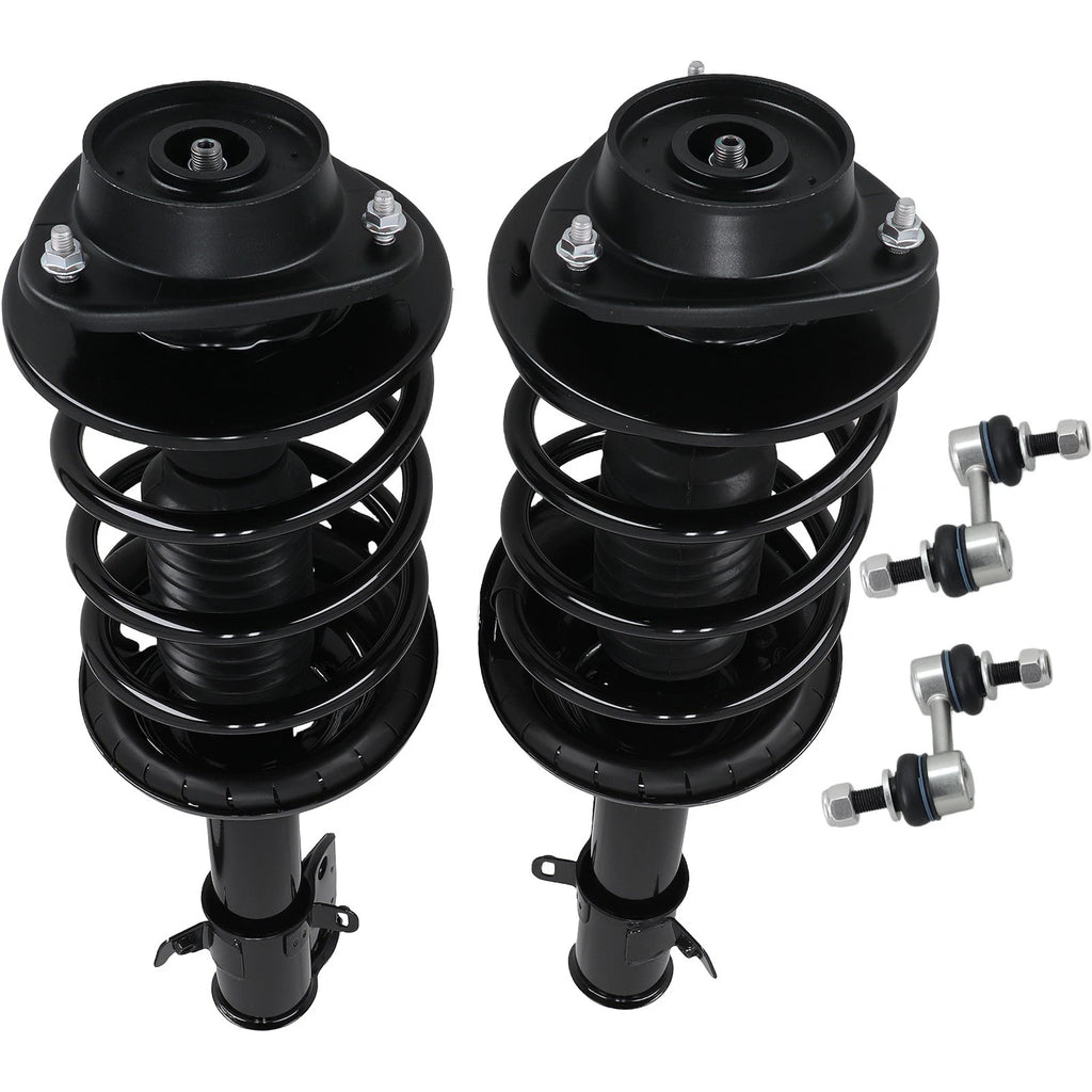 Front Struts w/ Coil Spring Assembly & Sway Bar Links for Subaru Legacy (2010–2012)