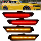 4X LED Front Rear Side Marker Lights for Chevy Camaro SS LT ZL1 LS (2010–2015)