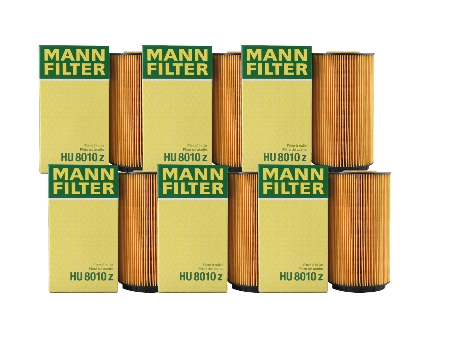 Set of 6 Engine Oil Filters for Audi A8 Quattro (2004–2010) Bentley Volkswagen Phaeton (2004–2006)