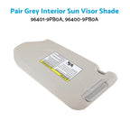 Set of 2 Interior Sun Visor Shades for Nissan Pathfinder (2013–2018)