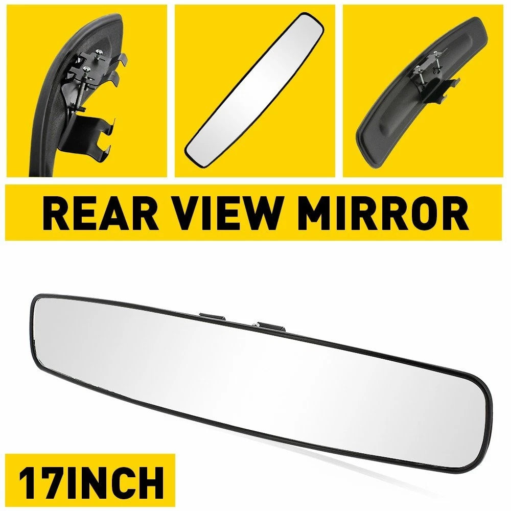 17" Panoramic Wide Angle Rear View Mirror for Truck SUV (Universal)