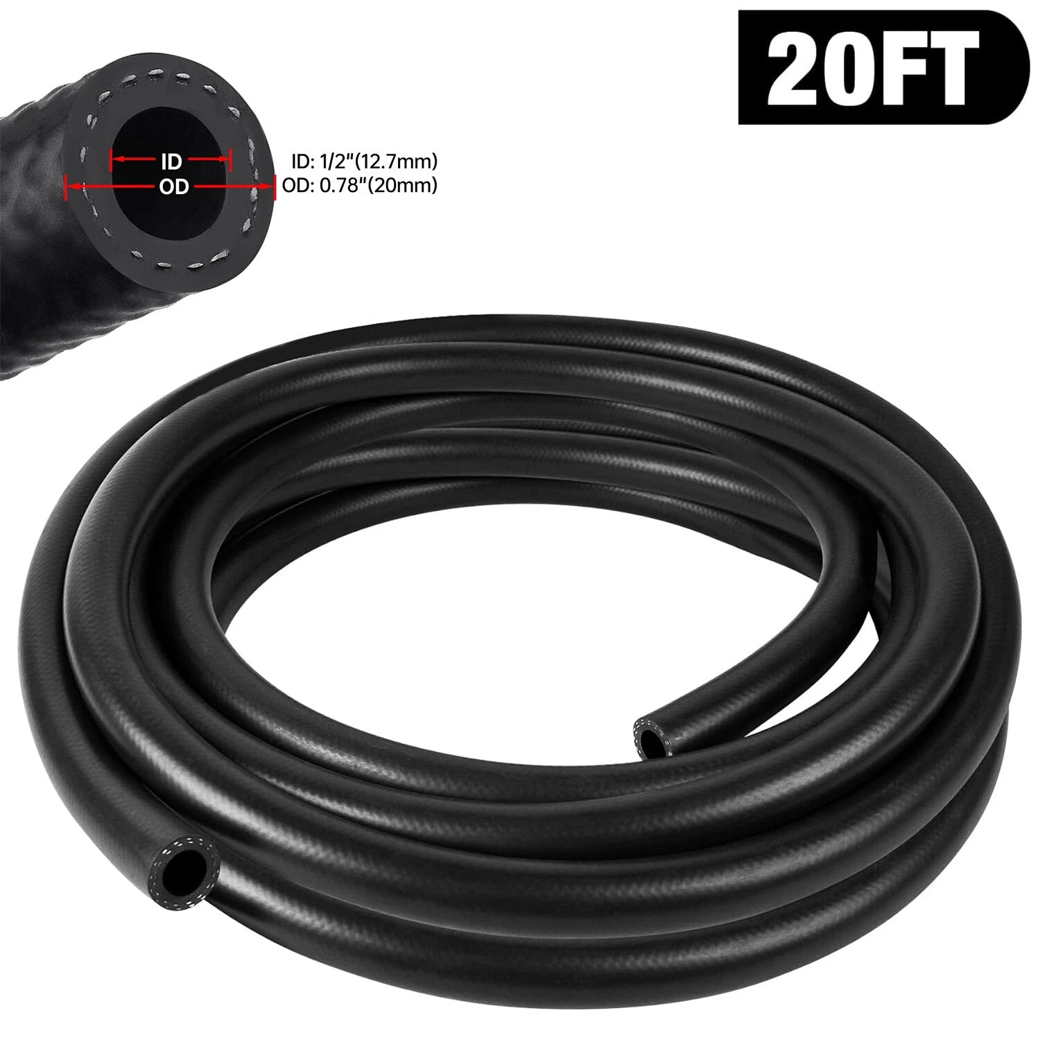 1/2 Inch NBR Rubber Hose for Automotive Applications (Universal)
