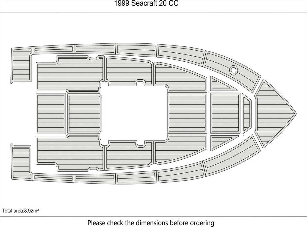 EVA Pads Flooring Mat for Seacraft 20 CC (1999)