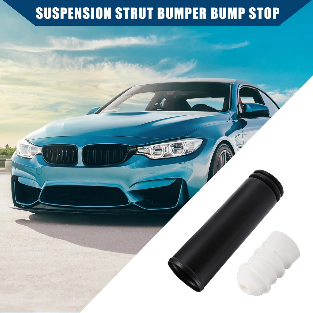 Set of 2 Suspension Strut Bumpers with Dust Sleeves for BMW 318i (1992–1998)