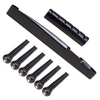 Guitar Nut & Saddle + Bridge Pin Set 31.5mm for Acoustic Guitars