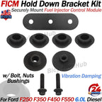 Set of 4 Fuel Injector Control Module Hold Down Brackets for Ford F-250 F-350 (2003–2007)