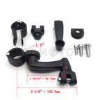 Black 360 Adjustable Skull FootPeg Kit for Honda VTX1300 (2003–2009)